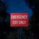 Fire & Emergency Aluminum Sign (Reflective)