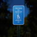 ADA Permit Parking Only Aluminum Sign (Reflective)