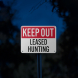 Keep Out Leased Hunting Aluminum Sign (Reflective)