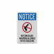 No Concealed Weapons Allowed In Building Aluminum Sign (Reflective)