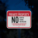 Private Property No Hunting Aluminum Sign (Reflective)