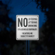 No Loitering Aluminum Sign (Reflective)