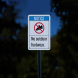 ANSI Notice No Outdoor Footwear Aluminum Sign (Reflective)