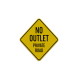 Traffic Rules No Outlet Private Road Aluminum Sign (Reflective)