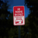 No Parking On Street Aluminum Sign (Reflective)