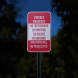 Private Property Violators Will Be Prosecuted Aluminum Sign (Reflective)
