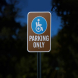 Handicap Parking Aluminum Sign (Reflective)