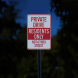 Private Property Private Driveway Aluminum Sign (Reflective)