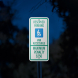 North Carolina ADA Handicapped Parking Aluminum Sign (Reflective)