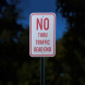No Thru Traffic Dead End Aluminum Sign (Reflective)
