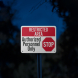 Restricted Area Stop Aluminum Sign (Reflective)