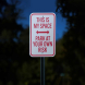 Parking Reserved Park At Your Own Risk Aluminum Sign (Reflective)