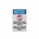 Bilingual Notice Turn Off Your Cell Phones Aluminum Sign (Reflective)