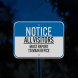 Notice Visitors Must Register Aluminum Sign (Reflective)
