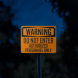 OSHA Warning Do Not Enter Aluminum Sign (Reflective)