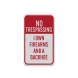 Funny No Trespassing Aluminum Sign (Reflective)