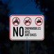 No Snowmobiles ATV's Dirt Bikes Aluminum Sign (Reflective)