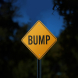 Warning Speed Bump Aluminum Sign (Reflective)