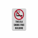 This Is A Smoke Free Building Aluminum Sign (Reflective)