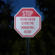 Stop Do Not Enter Severe Tire Damage Will Occur Aluminum Sign (Reflective)