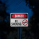 OSHA Danger No Smoking Aluminum Sign (Reflective)
