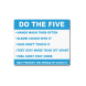 Do the Five Help Prevent Covid-19 Spread Compliance signs