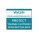 Covid-19 Prevention Wash your Hands Compliance signs