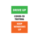 Drive Up Covid-19 Testing Signicade Black