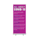 All About Coronavirus Disease Roll Up Banner Stands