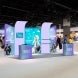 20ft Inline Trade Show Booth – Modular Fabric Display with Podium, Shelves & LED Lights
