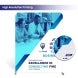 10ft Inline Trade Show Booth – Modular Display with LED Lights, Monitor Mount & Counter