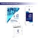 10ft Inline Trade Show Booth – Modular Display with LED Lights, Monitor Mount & Counter