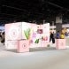 20ft Inline Trade Show Booth – Tension Fabric Display with Podium