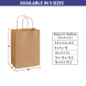 Kraft Paper Shopping Bags - Brown