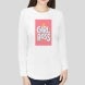 Women's Printed Organic T shirt - Long Sleeve 