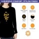 Women's Printed Organic T shirt - Long Sleeve 