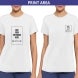 Women's Printed Organic T shirt - Short Sleeve 