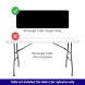 6' Rectangle Table Toppers - Black