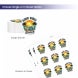 DTF Transfer Stickers for Fabrics Choose Single or In Sheet Option