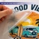 DTF Transfer Stickers for Fabrics PET Films for Clean Easy Application