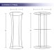 Fabric Pillar Tower Display Available in 2 Sizes BBEXPOFPTO03_7_US