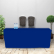 8' Fitted Table Covers - Blue - Zipper Back