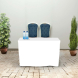 4' Fitted Table Covers - White