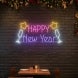 Happy New Year Glass Neon Sign
