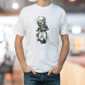 Men's Printed Organic T shirt - Crew Neck 