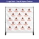 Halloween 10 ft x 8 ft Step and Repeat Adjustable Banner Stands