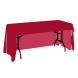 8' Open Corner Table Covers - Red
