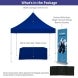 Portable Canopy Tent with Rollup Stand & Table Cover