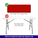 8' Rectangle Table Toppers - Red