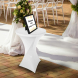31.5'' Round Stretch Table Covers - White